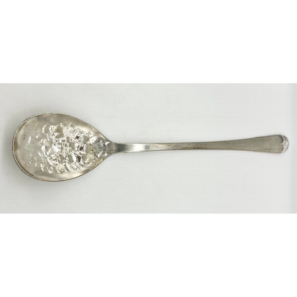 Silver Serving Spoon EPS A1 Silverplate, Sheffield England, Kings fruit design - Picture 1 of 7